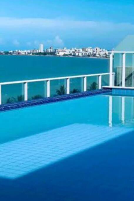 Flat Bello Plaza - Piscina Com Vista Da Orla Cabedelo Buitenkant foto